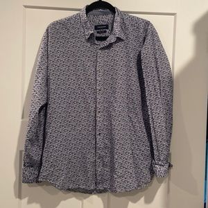 Teodor slim fit large 41-42 long sleeve floral button down